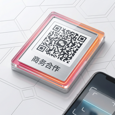 黄色仓库商务二维码